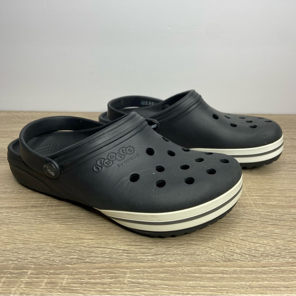 Jibbitz By Crocs Black Unisex Clogs Shoes Size W9 M7